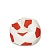 Кресло-мяч детский Экокожа Красно белый (50х50х50 см) Папа Пуф купить в магазине папа Пуф у производителя